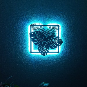 Панно декоративне картина на стіну Фітокартина LED 16 кольорів телефон 400x400 acr-p000020